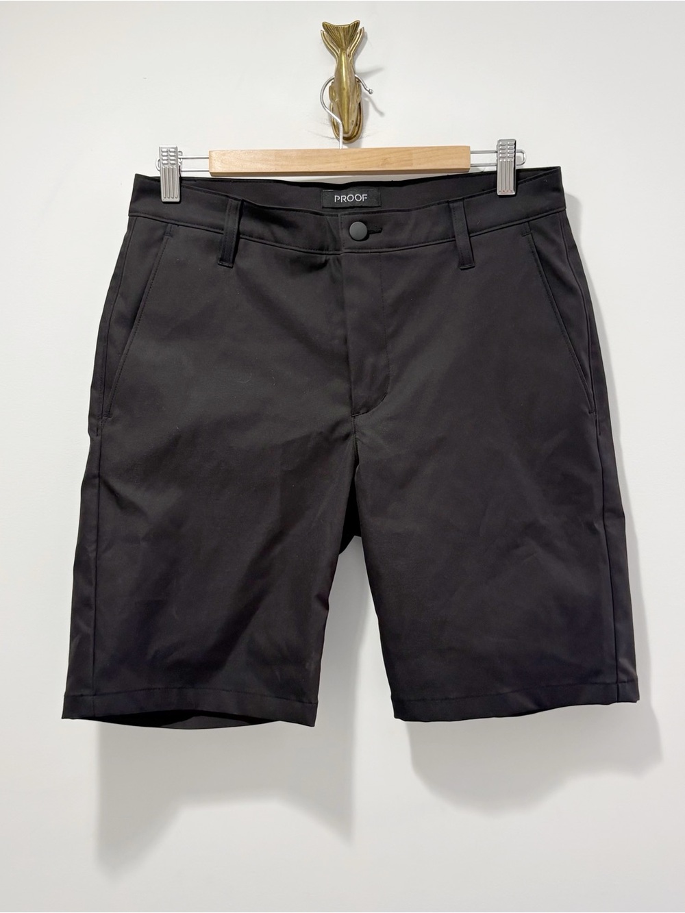 Proof Nomad Shorts 9" Inseam Size 31 Black Meteorite Chinos New With Tags NWT
